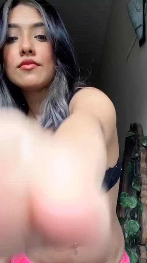 bra cleavage desi huge tits tiktok gif