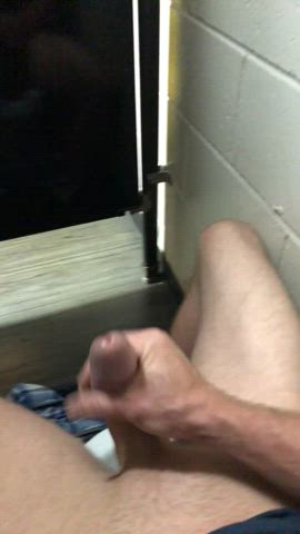 Bathroom Cumshot Work gif