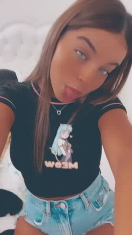 Cute Real Sexi Barbie Teen Tongue Fetish gif