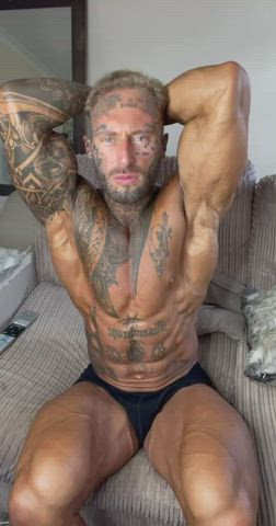 Abs Muscles Tattoo Worship tattedphysique Porn GIF by arospandoras91