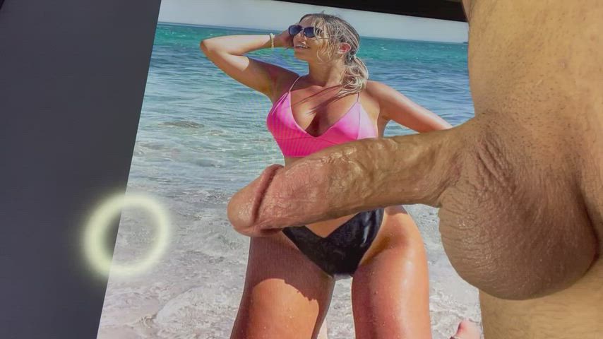 [reddit] Big Dick Bikini Jerk Off Tribute Porn GIF by pornstarwannabe94