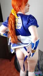 Amateur Cosplay German Redhead gif