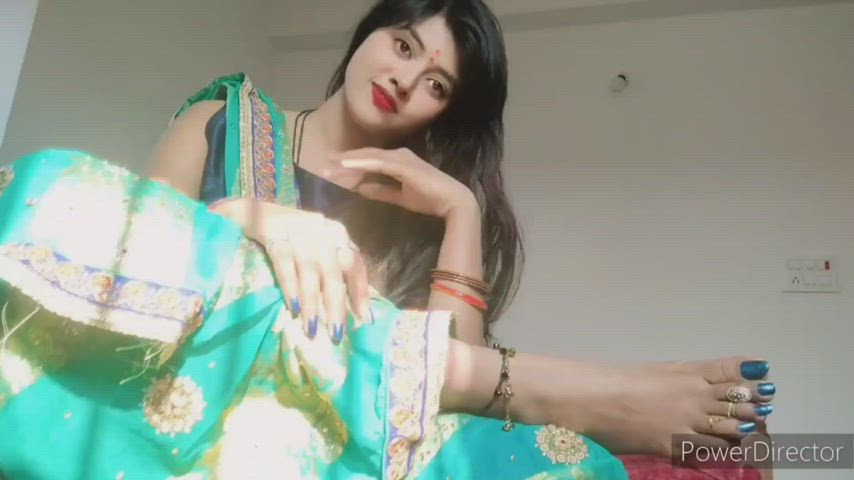 feet foot fetish indian teasing toes gif