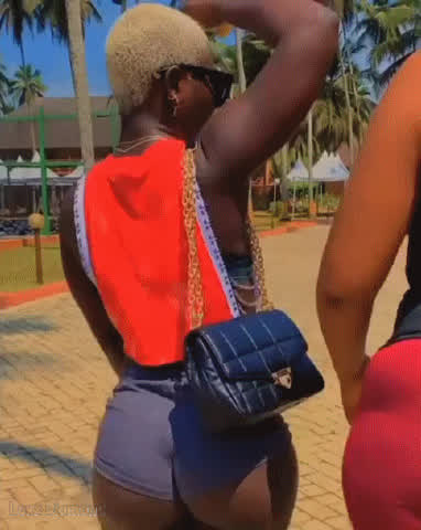 Ass Big Ass Booty Bubble Butt Ebony Shorts gif