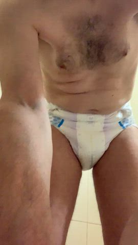 Quick rub with a wet diaper, could have been wetter though