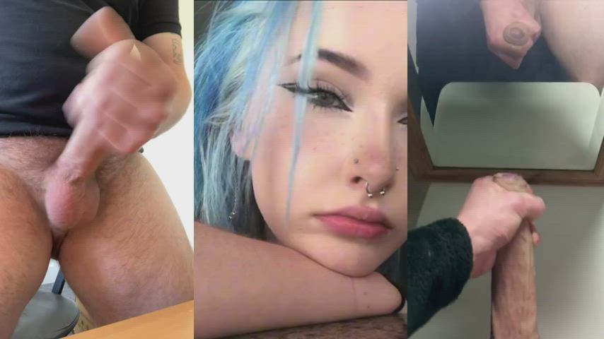 babecock tiktok blue hair gif