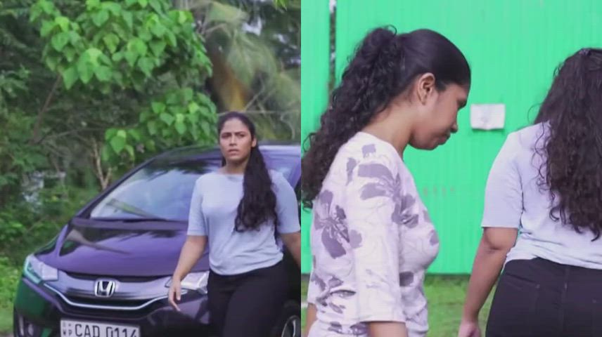 Big Ass Booty Curly Hair Curvy Jeans Sri Lankan Thick gif