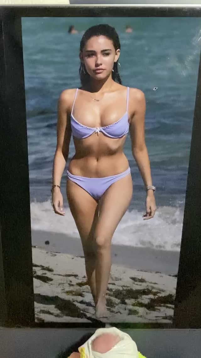 I jerked off so many times to Madison Beer today. Do you think this much cum could