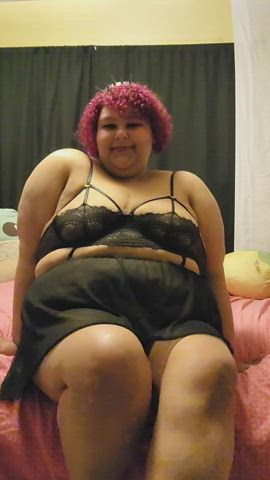 amateur ass bbw ebony lingerie pussy ssbbw gif