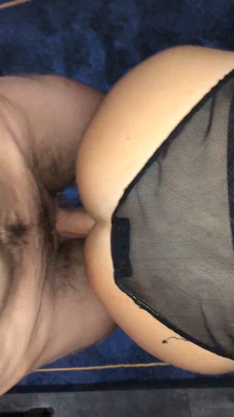 bareback cum on ass cumshot trans transexual transgender gif