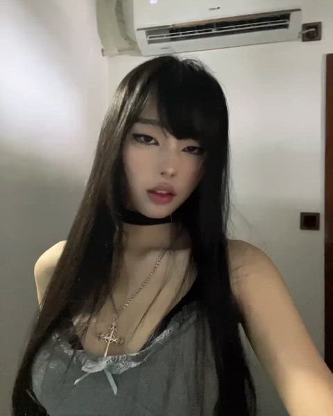 asian goth korean model sexy gif