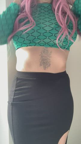 Boobs Skirt Tattoo gif