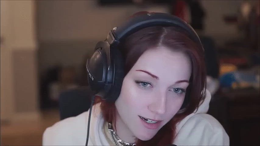 blue eyes cute red hair gif