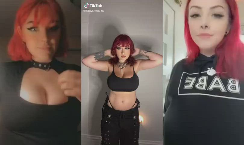 goth split screen porn tiktok gif