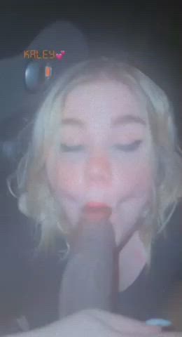 bbc blonde blowjob cute interracial teen gif