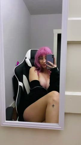 Ass Gamer Girl Girls Streamate Tits gif