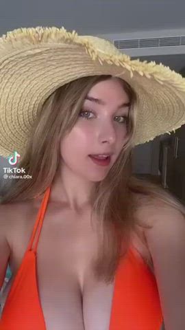 Big Tits Bikini Blonde Huge Tits Natural Tits TikTok Tits gif