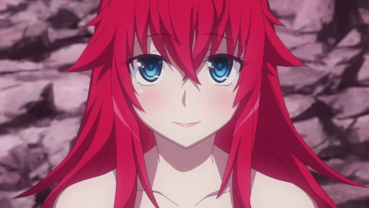 Anime Big Tits Ecchi Naked Redhead gif