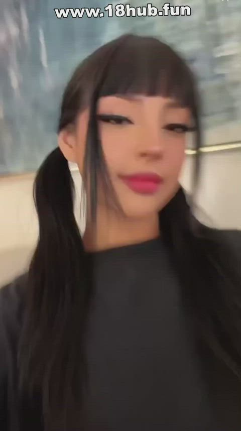 amateur brunette cute double blowjob homemade orgasm sex tiktok gif