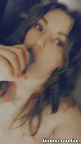 Anal Big Tits Blowjob Brunette Hardcore Homemade MILF POV Tits gif