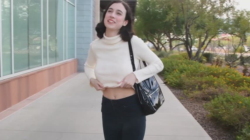 Flashing Public Titty Drop