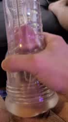 Big Dick Cum Fleshlight gif