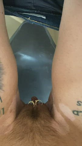 Outhouse my POV piss and long lipped pussy slaps ;)