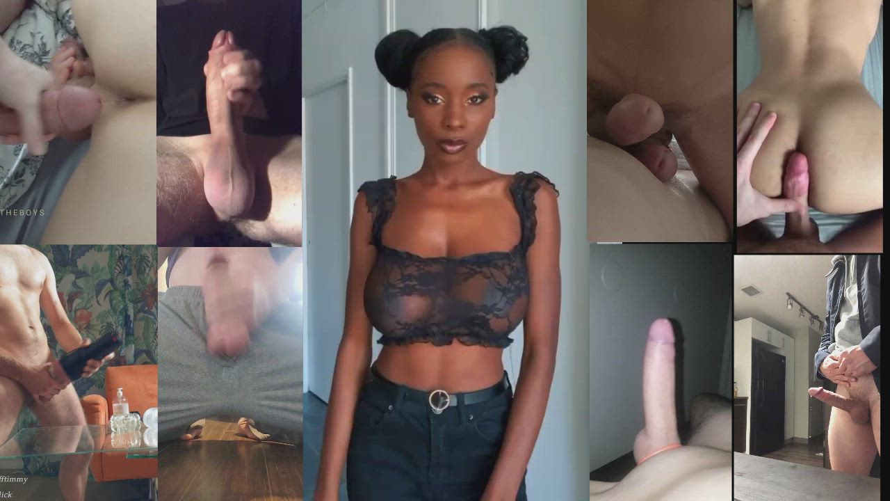 BabeCock Big Tits Cum Ebony French Frotting Lingerie See Through Clothing gif