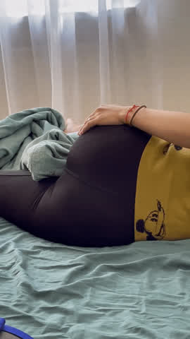 asian ass dontslutshame tease yoga pants gif