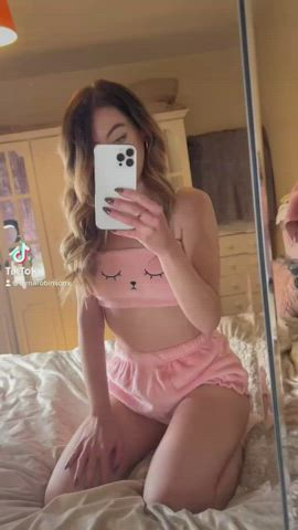 cute petite selfie uk gif