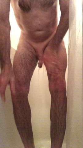 amateur cock jerk off masturbating sex sexy shower solo gif
