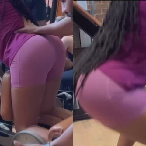 big ass brazilian celebrity ebony workout yoga pants gif