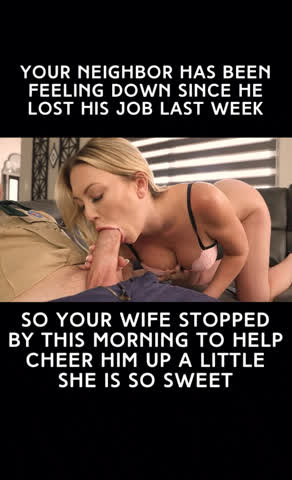 big dick blowjob caption cheating neighbor wife gif