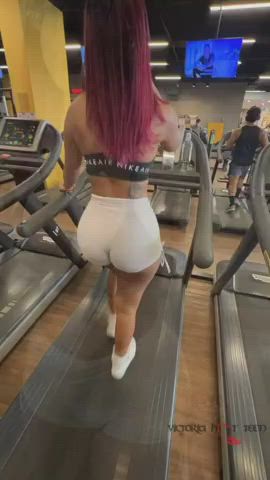 big tits gym public gif