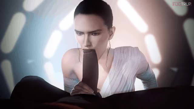 Rey enjoys sucking cock. (Fugtrup)