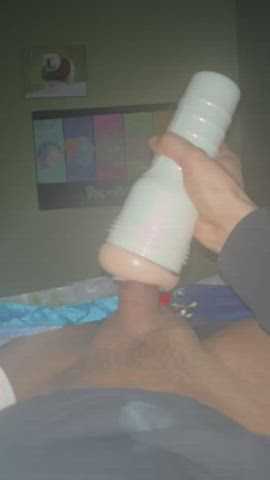 fleshlight jerk off male masturbation sex toy gif