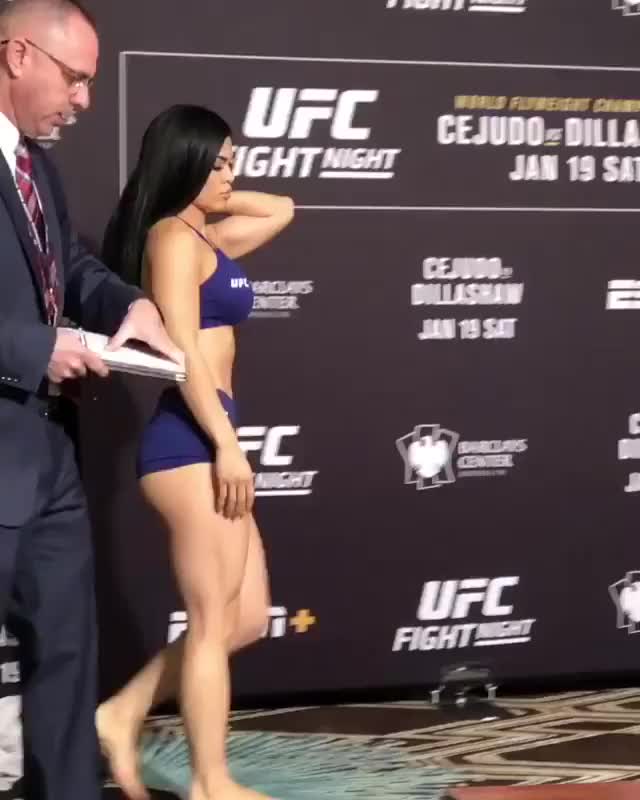 Rachael Ostovich weighing-in for UFC Fight Night 143