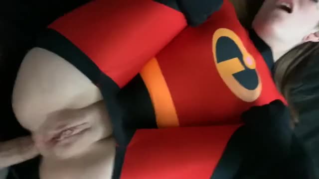 Cosplay amateur POV anal superhero fuck