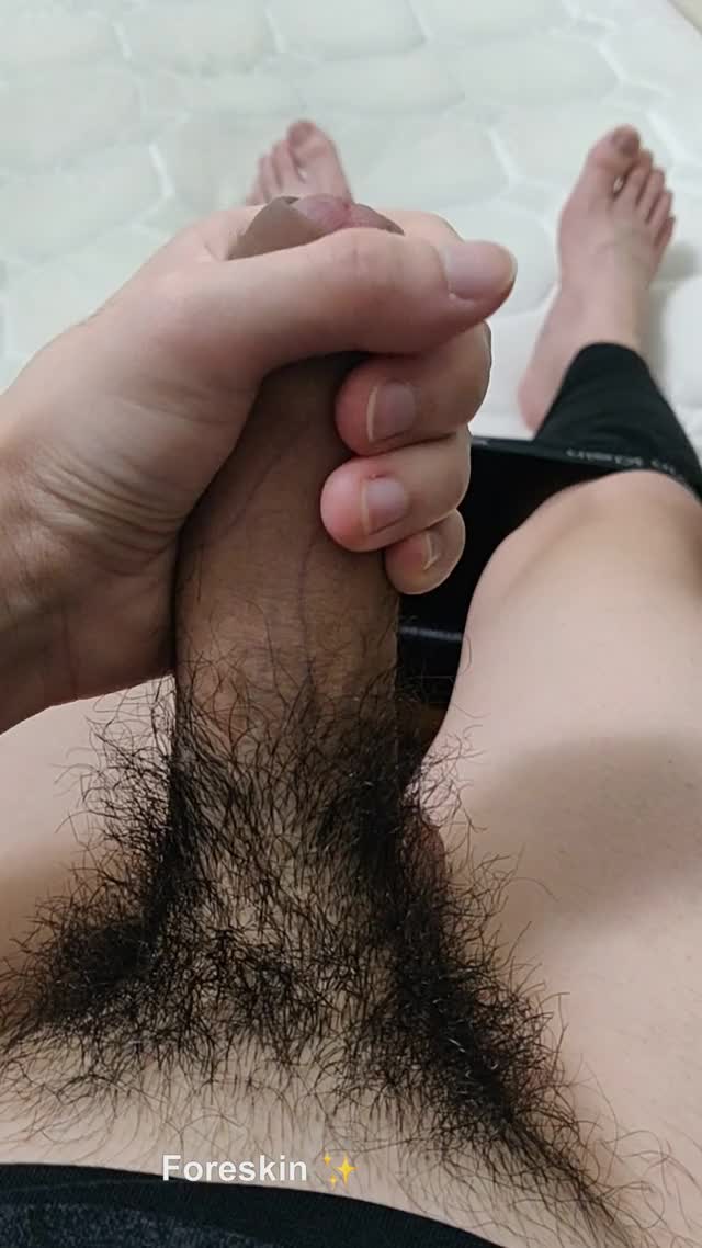 Stroking my cock