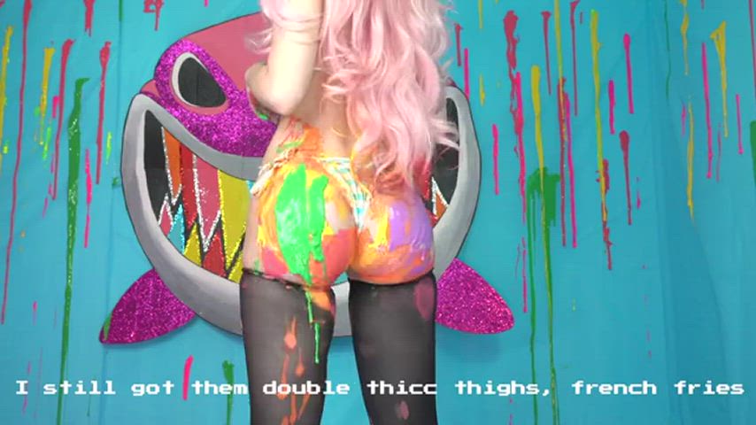 ass belle delphine jiggle gif