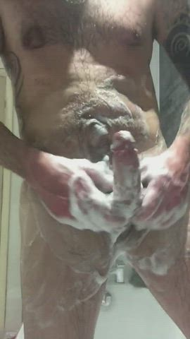 Hairy Shower Soapy gif