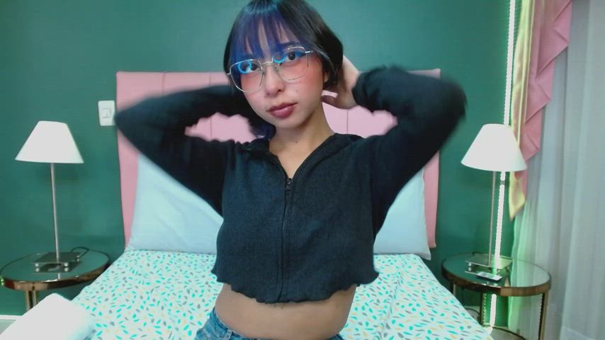 cam camgirl cute latina natural tits webcam gif
