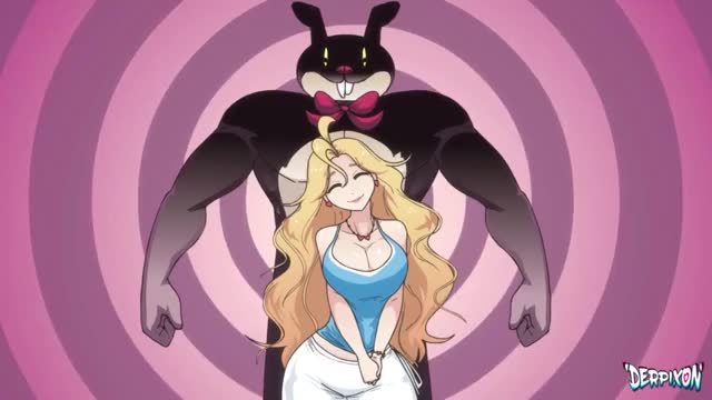 Busty Blonde Fucked by the Easter Bunny | Derpixon