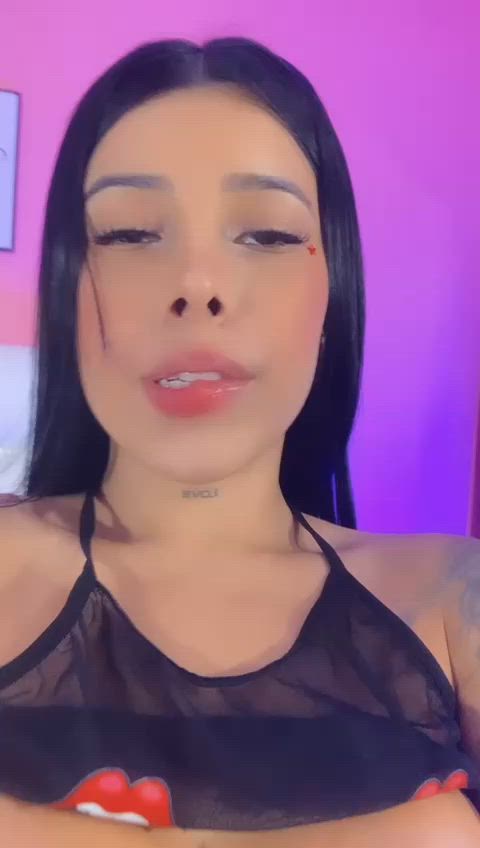 big tits bouncing tits horny latina pov sensual teen tits gif