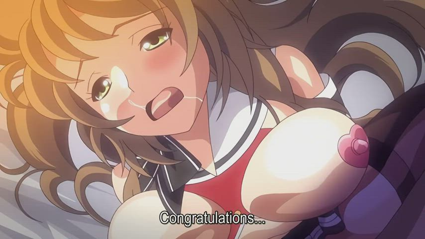 ahegao animation anime big tits forced hentai moaning pov schoolgirl gif