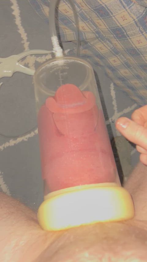 amateur big balls penis pump gif