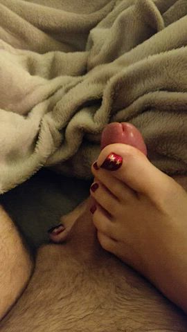 While you were out partying, your friend got the best footjob of his life