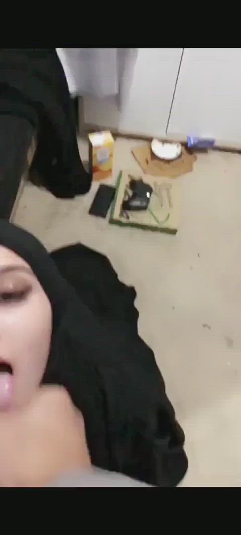 hijabi begging for cum