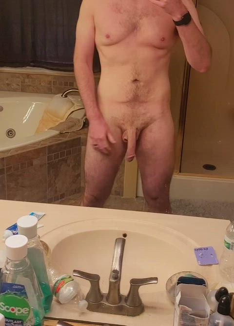 big dick cock exhibitionist gif