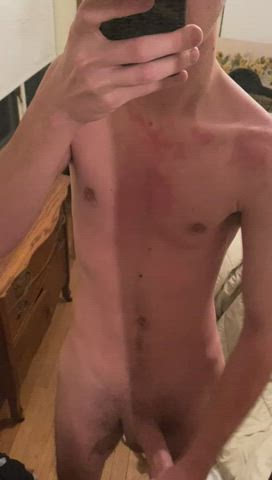 18 [M] cumming all over the mirror